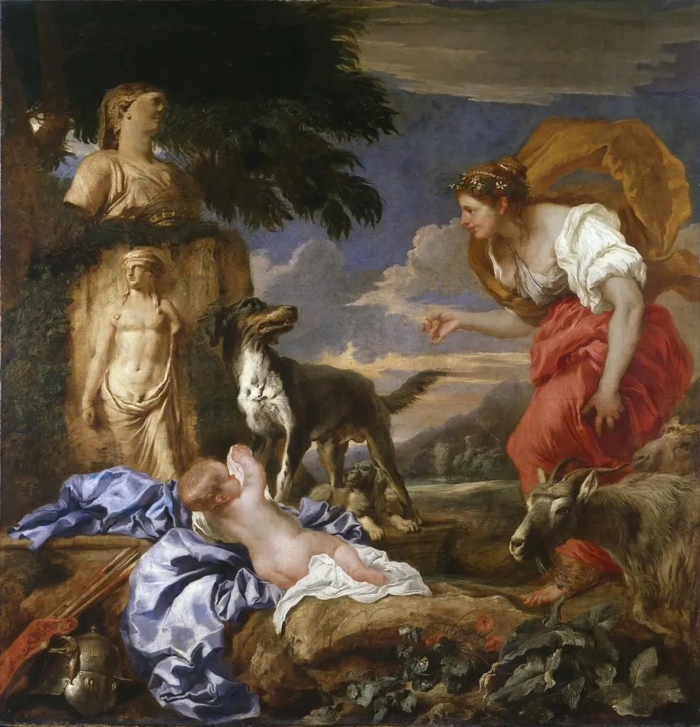 Cyrus with the Shepherd's Wife Spako, by Giovanni Benedetto Castiglione