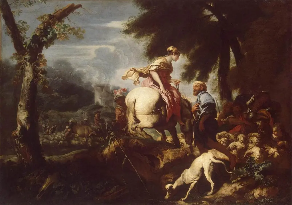 Isaac Meeting Rebecca, by Giovanni Benedetto Castiglione