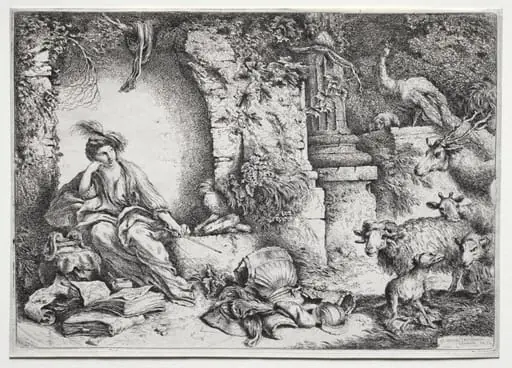 La Mèlancolie, by Giovanni Benedetto Castiglione