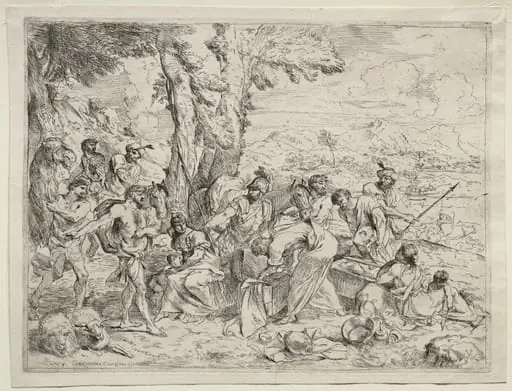 Laban Searching for Idols in Rachel's Baggage, by Giovanni Benedetto Castiglione
