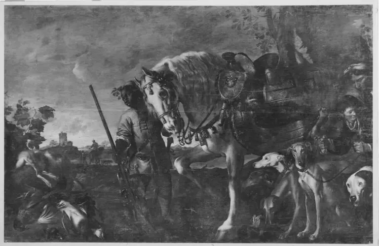 Mohrenknabe mit Schimmel, by Giovanni Benedetto Castiglione