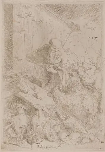 Noah and the Animals Entering the Ark, by Giovanni Benedetto Castiglione
