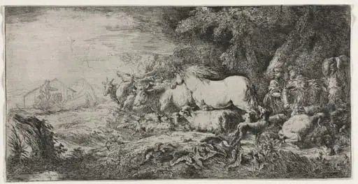 Noah and the Animals Entering the Ark, by Giovanni Benedetto Castiglione