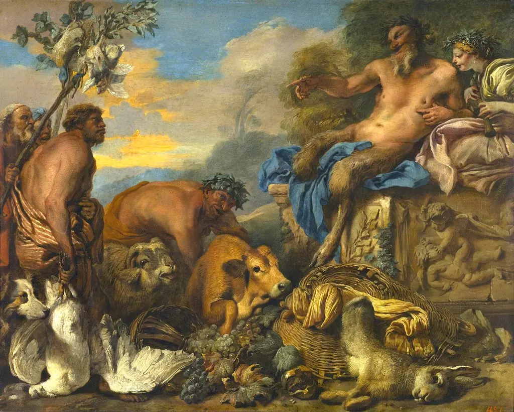Satyrs Bringing their Gifts