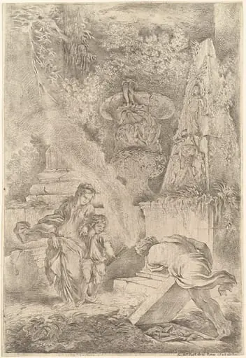 Theseus Finding Aegeus' Arms, by Giovanni Benedetto Castiglione