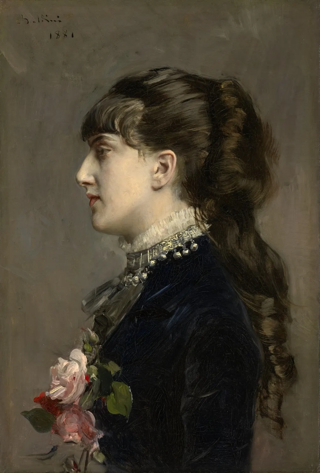 Madame Céline Leclanché, by Giovanni Boldini, oil, 1891