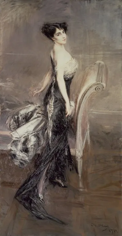 Portrait of a lady, by Giovanni Boldini, oil, 1912