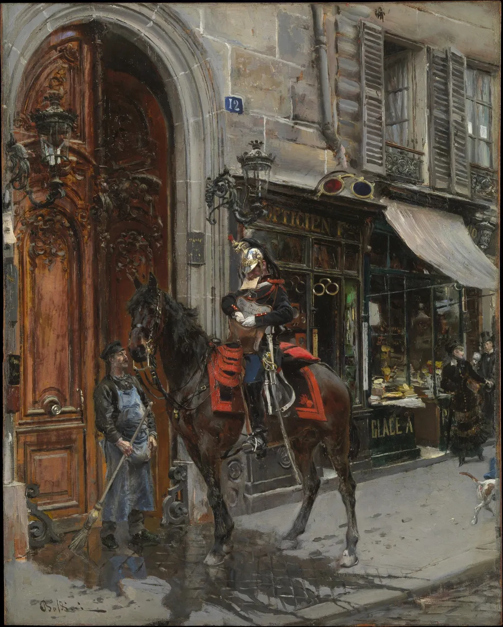 The Dispatch-Bearer, by Giovanni Boldini, oil, 1890