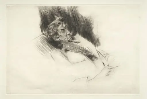 Whistler Asleep, by Giovanni Boldini