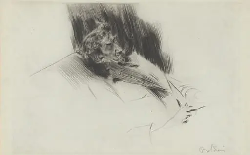 Whistler Asleep, by Giovanni Boldini
