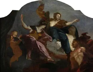 Allegory of Fortitude and Wisdom, by Giovanni Canti, 1841