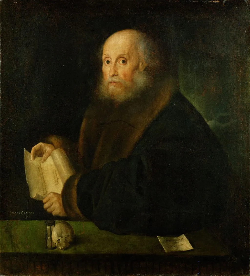 Portrait of a Patrician from Nuremberg, by Giovanni Cariani, unspecified, 1536