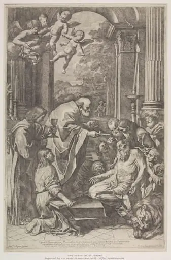Death of St. Jerome, by Giovanni Cesare Testa