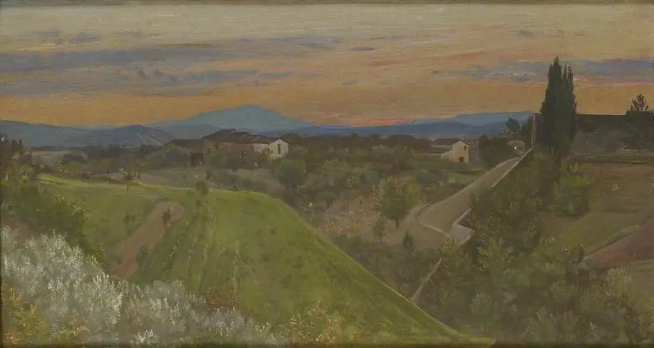 View of Monte Amiata, Tuscany, by Giovanni Costa