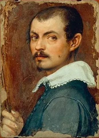 Self-portrait, by Giovanni da San Giovanni, unspecified, 1616