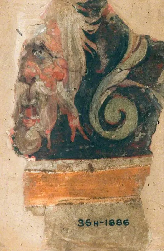 Decorative Pattern (fragment of a wall decoration), by Giovanni da Udine