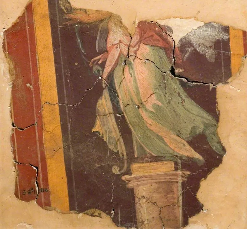 Lower Half of a Decorative Figure (fragment of a wall decoration), by Giovanni da Udine, unspecified, 1535