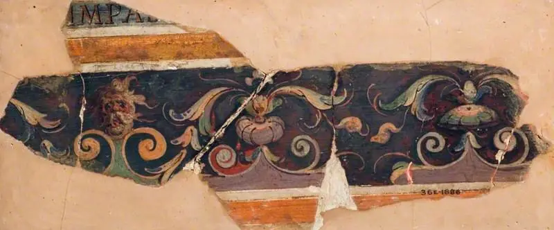 Part of a Decorative Frieze (fragment of a wall decoration), by Giovanni da Udine
