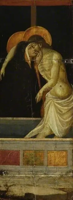 St Jerome and St Francis; reverse, Mary Magdalene embracing The Cross, by Giovanni dal Ponte