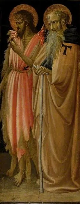 St John the Baptist and St Anthony Abbot; reverse, Pietà, by Giovanni dal Ponte, unspecified, 1421
