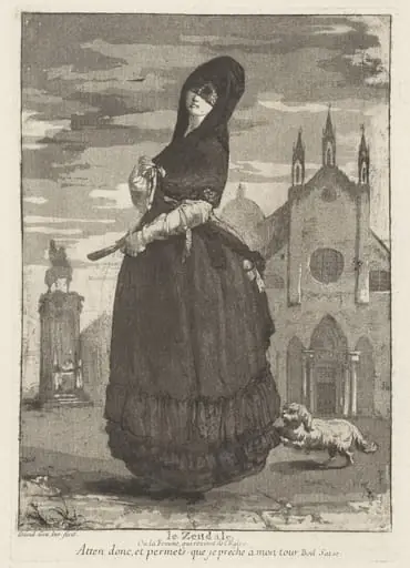 Le Zendale (Woman in a Hood, or the Woman Returning from Church), by Giovanni David