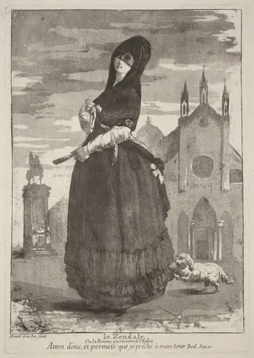 Le Zendale (Woman in a Hood, or the Woman Returning from Church), by Giovanni David