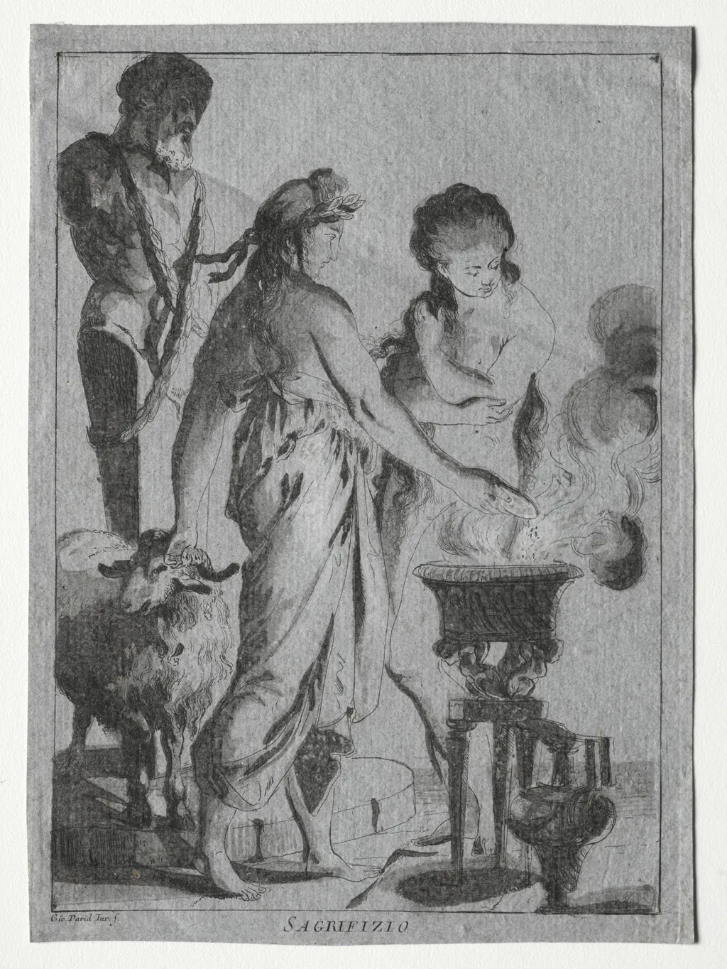 Sacrifice, by Giovanni David, 1776