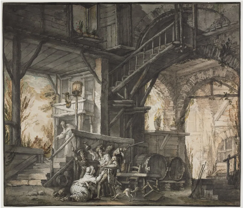 Theater Scene, by Giovanni David, 1776