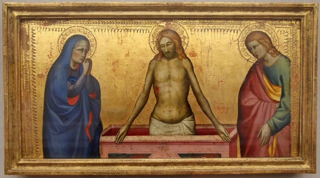Christ in the tomb, by Giovanni del Biondo