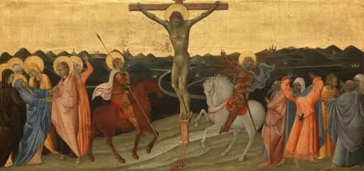 De kruisiging, by Giovanni di Paolo