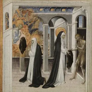 St. Catherine of Siena and the Beggar