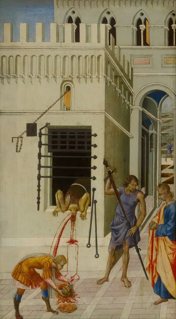 The Beheading of Saint John the Baptist, by Giovanni di Paolo, 1457