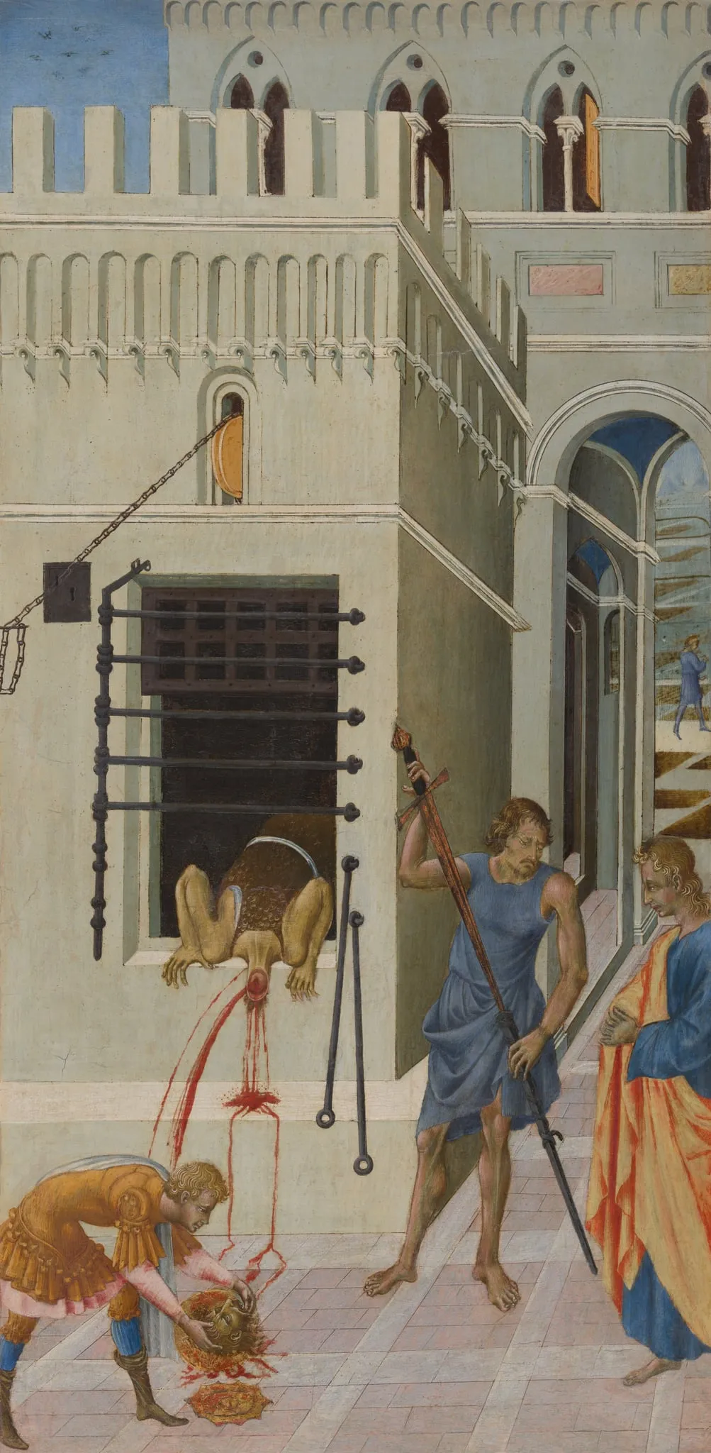 The Beheading of Saint John the Baptist, by Giovanni di Paolo, tempera, 1458