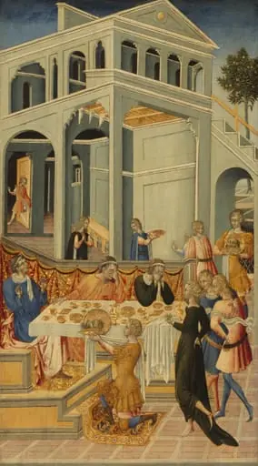The Head of Saint John the Baptist Brought before Herod, by Giovanni di Paolo