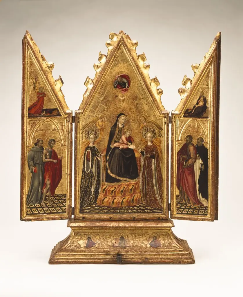 The Virgin and Child with Saints and the Annunciation, by Giovanni di Paolo