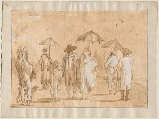 A Spring Shower, by Giovanni Domenico Tiepolo