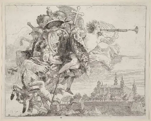 Arms of Karl Philip von Greiffenklau, Prince-Bishop of Wurzburg, by Giovanni Domenico Tiepolo