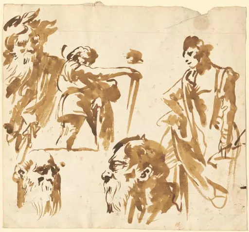 Figures and Faces, by Giovanni Domenico Tiepolo