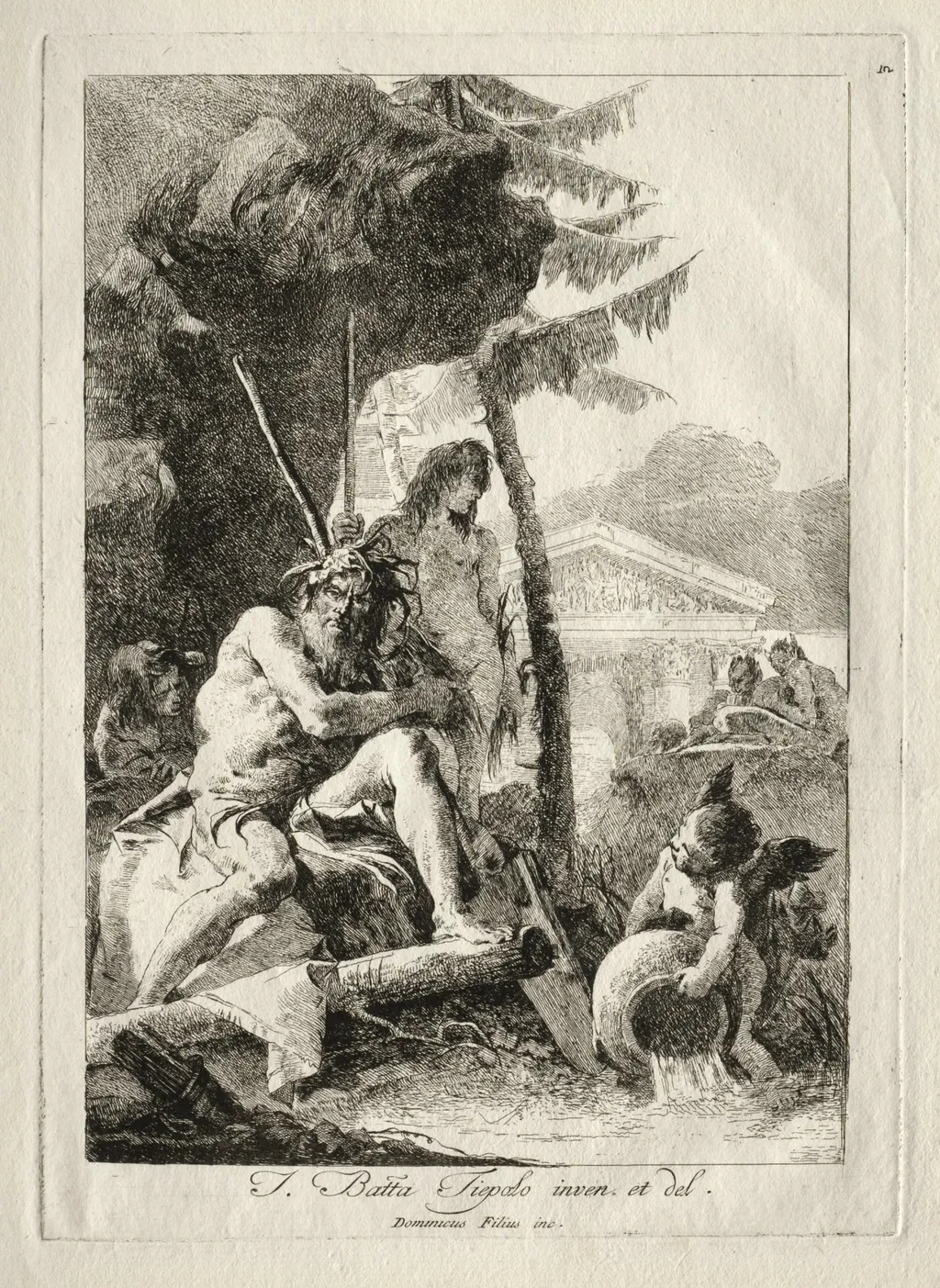 Figures Fluviales, by Giovanni Domenico Tiepolo, 1704