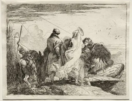 Flight into Egypt: The Holy Family Leaving the Shore, by Giovanni Domenico Tiepolo