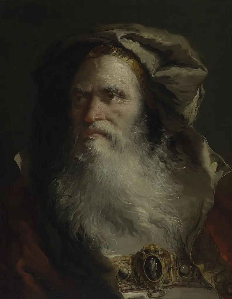 Head of a Philosopher, by Giovanni Domenico Tiepolo