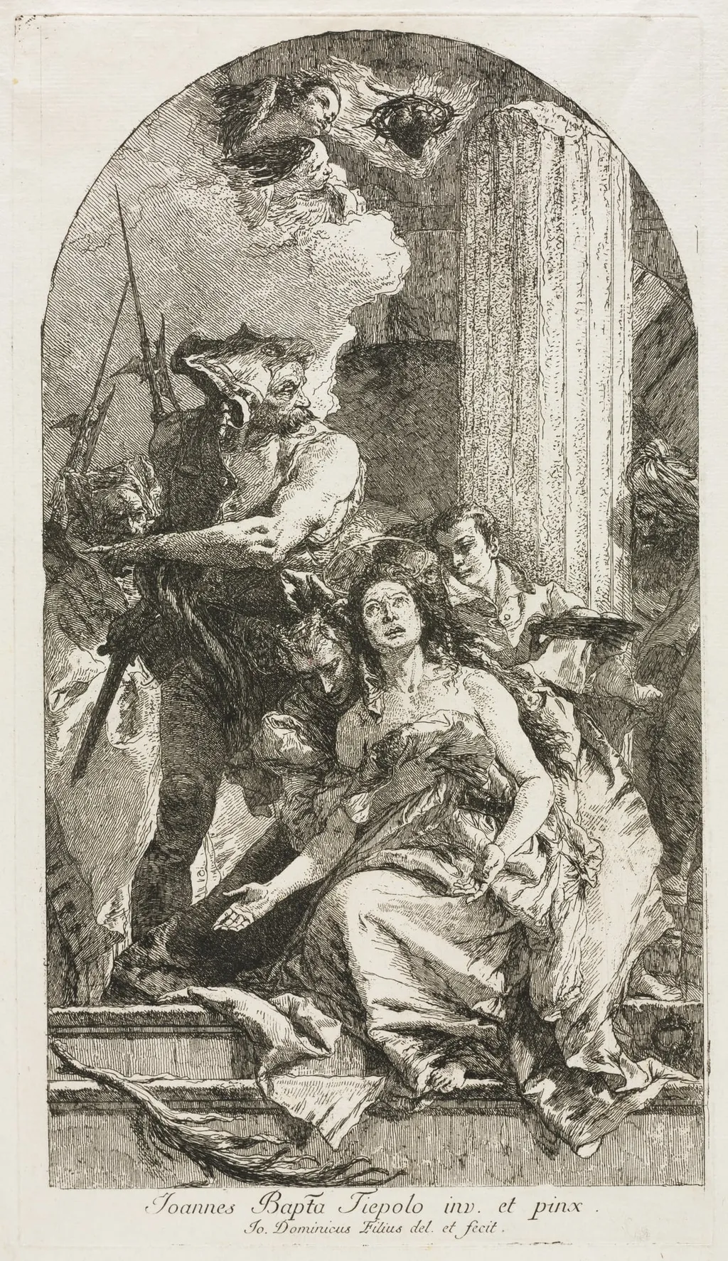 Martyrdom of St. Agatha, by Giovanni Domenico Tiepolo, 1755