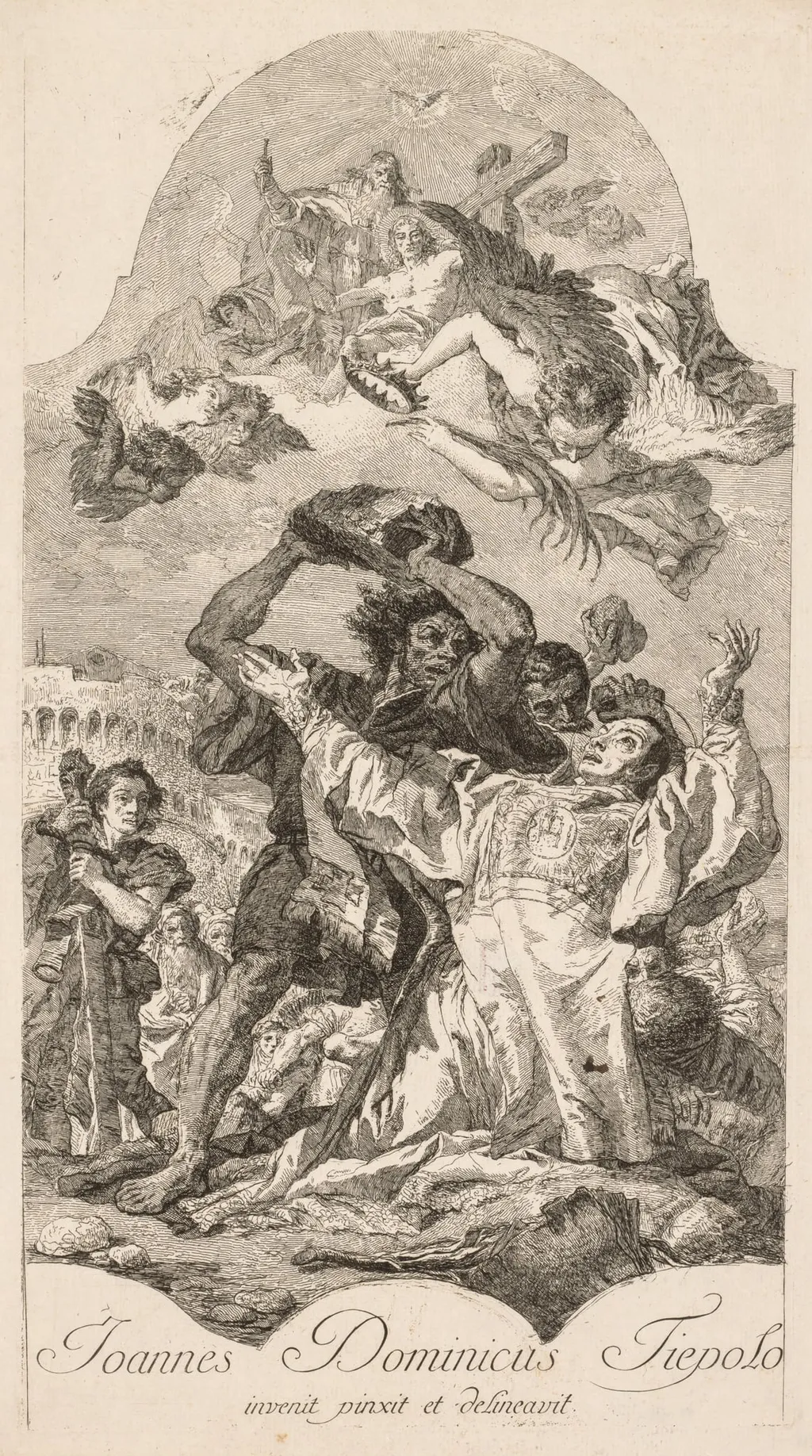 Martyrdom of St. Stephen, by Giovanni Domenico Tiepolo, 1754