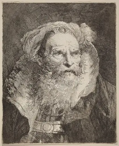 Old Man Meditating, by Giovanni Domenico Tiepolo