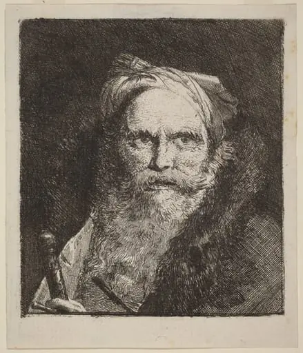 Old Man with a Sword, by Giovanni Domenico Tiepolo