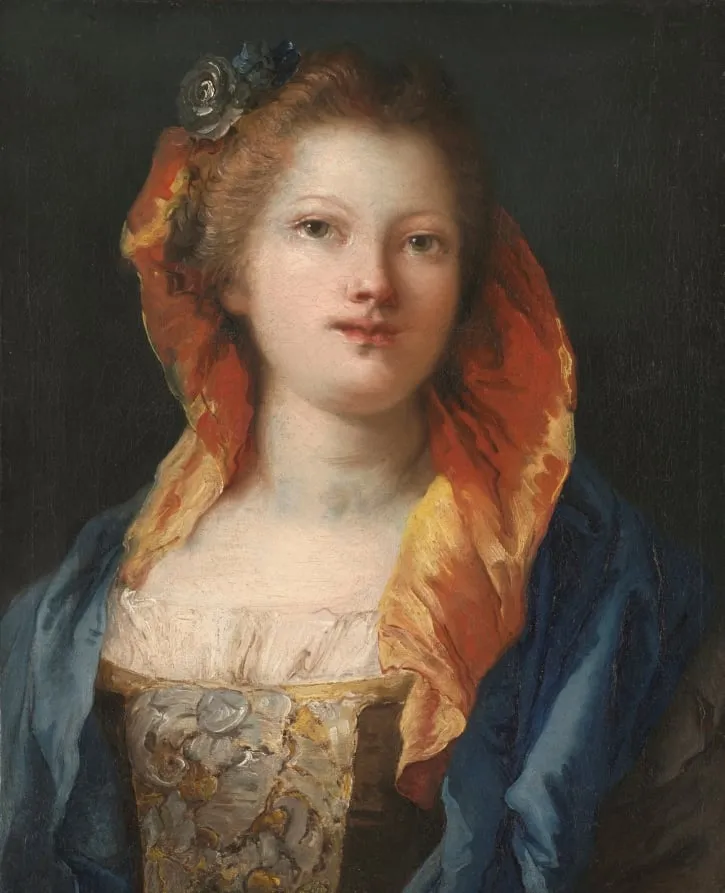 Portrait of a Woman, by Giovanni Domenico Tiepolo, unspecified, 1766
