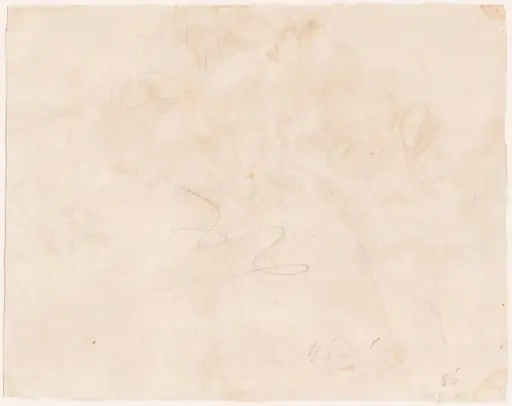 Sketch for the Flight into Egypt [verso], by Giovanni Domenico Tiepolo