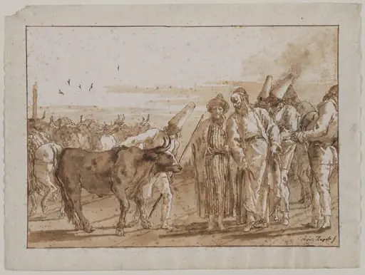 The Cattle Vendor, by Giovanni Domenico Tiepolo