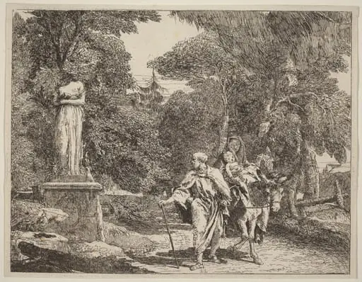 The Episode of the Falling Idol, by Giovanni Domenico Tiepolo