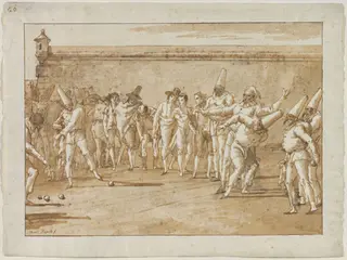 The Game of Bowls, by Giovanni Domenico Tiepolo, 1800